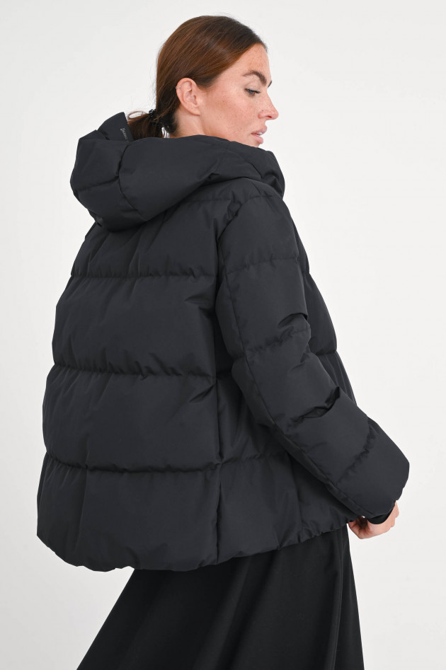 Herno Stepp-Jacke in mattem Schwarz