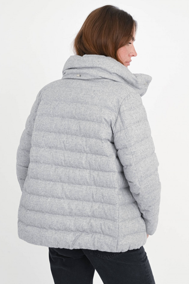 Herno Seiden-Cashmere-Jacke in Grigio Perla