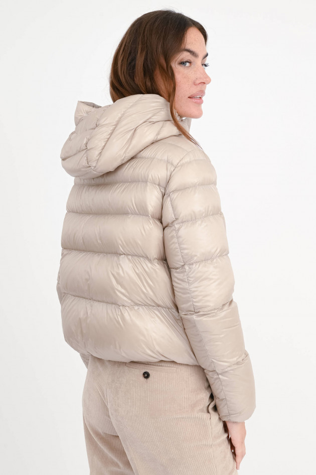Herno Cropped Daunen-Bomberjacke in Chantilly