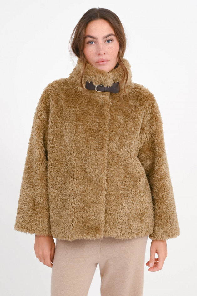 Herno Teddyjacke in Karamell