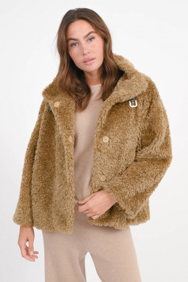 Herno Teddyjacke in Karamell
