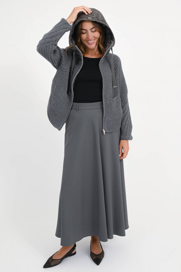Herno Strickjacke mit Dauneneinsatz und Kapuze in Antra