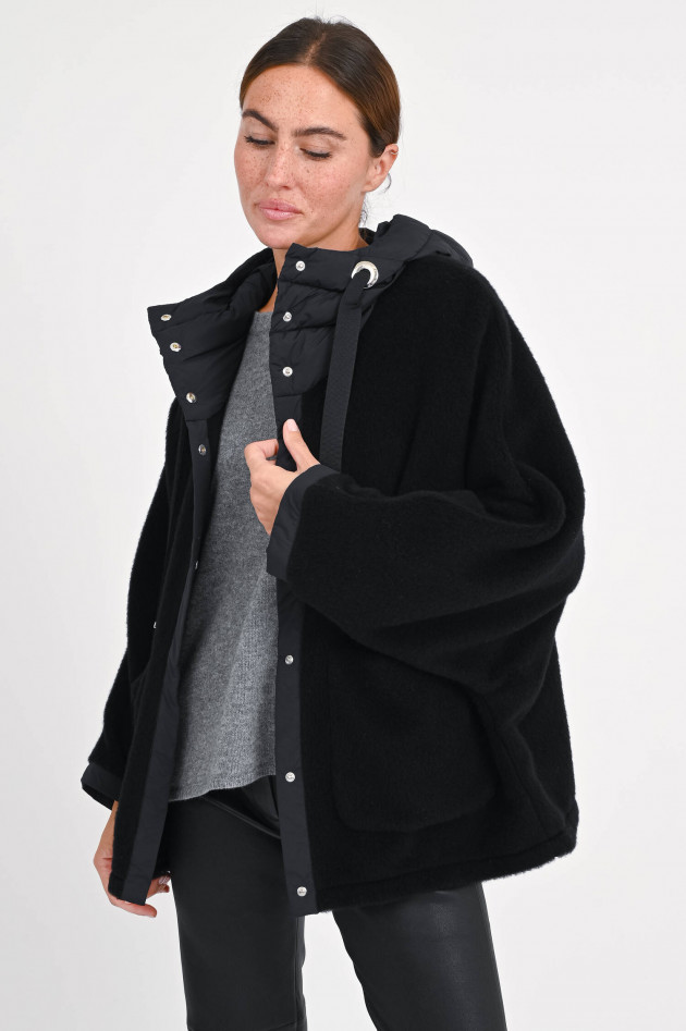 Herno Wollcape in Schwarz