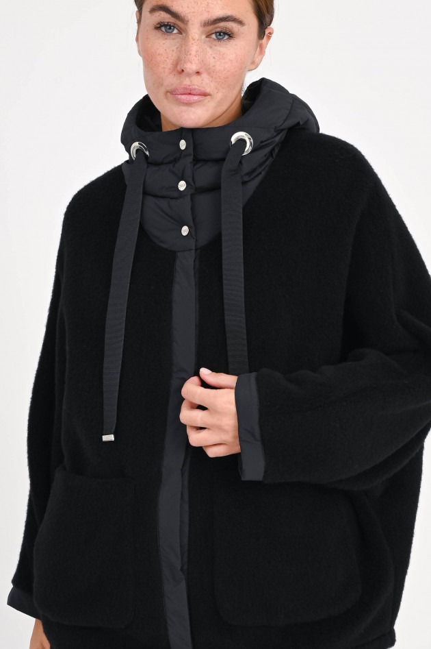 Herno Wollcape in Schwarz