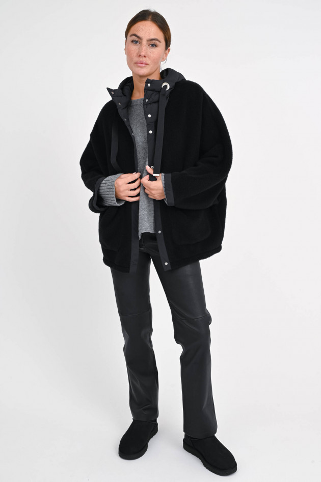Herno Wollcape in Schwarz
