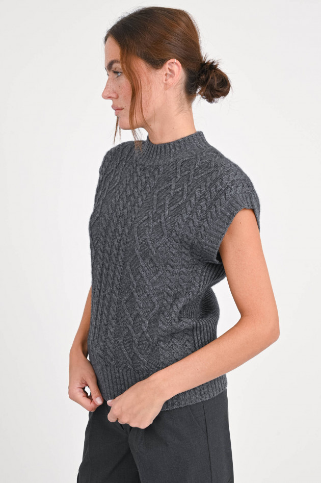 Herno Pullunder aus Woll-Cashmere-Mix in Grau