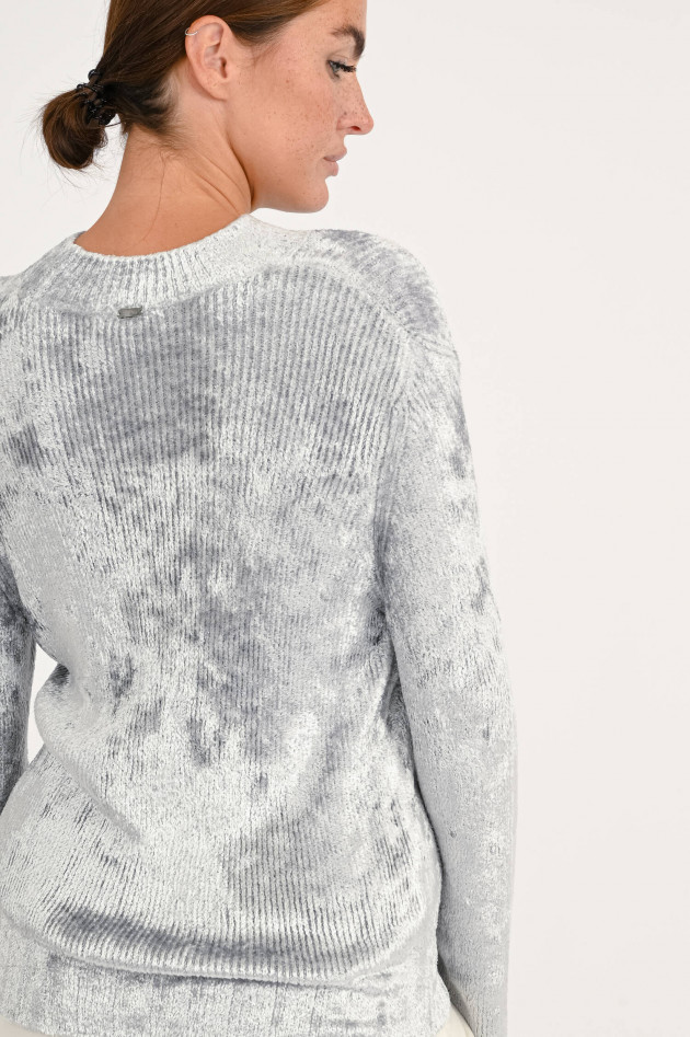 Herno Weicher Strickpullover aus Viskose in Grau