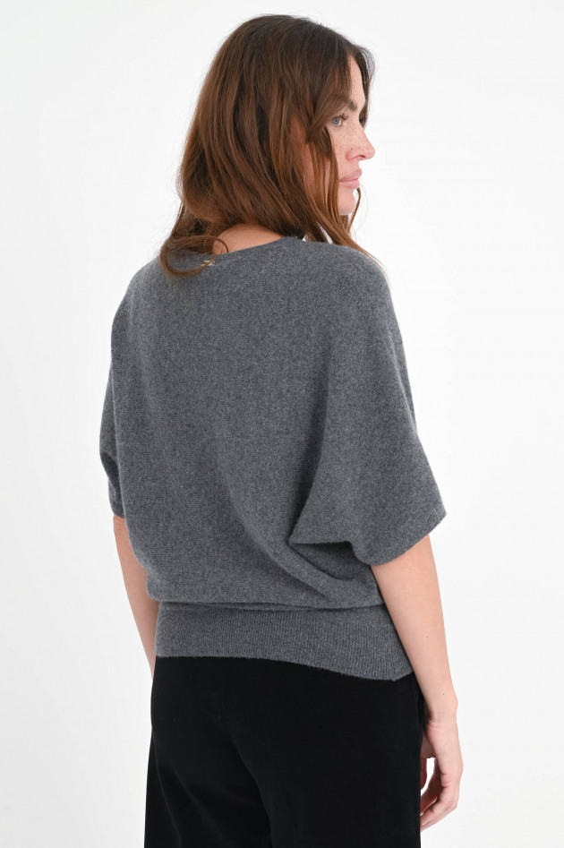 Herno O-Shape-Cashmere-Pullover in Anthrazit