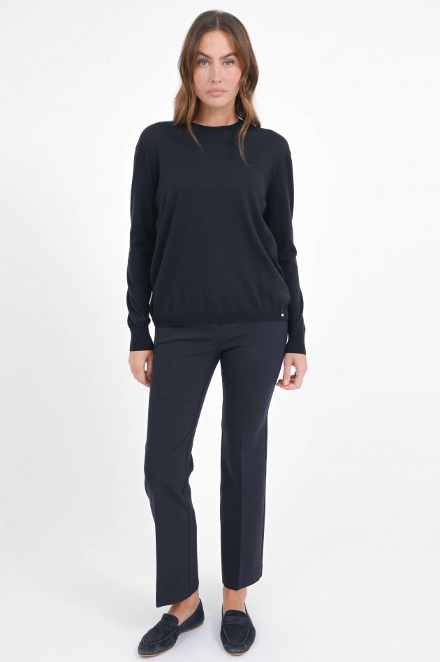 Herno Pullover mit Rundhalsausschnitt in Navy