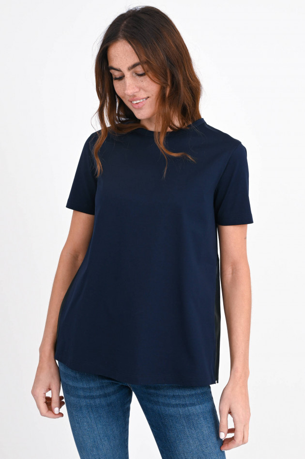 Herno Shirt mit Taft-Einsatz in Navy