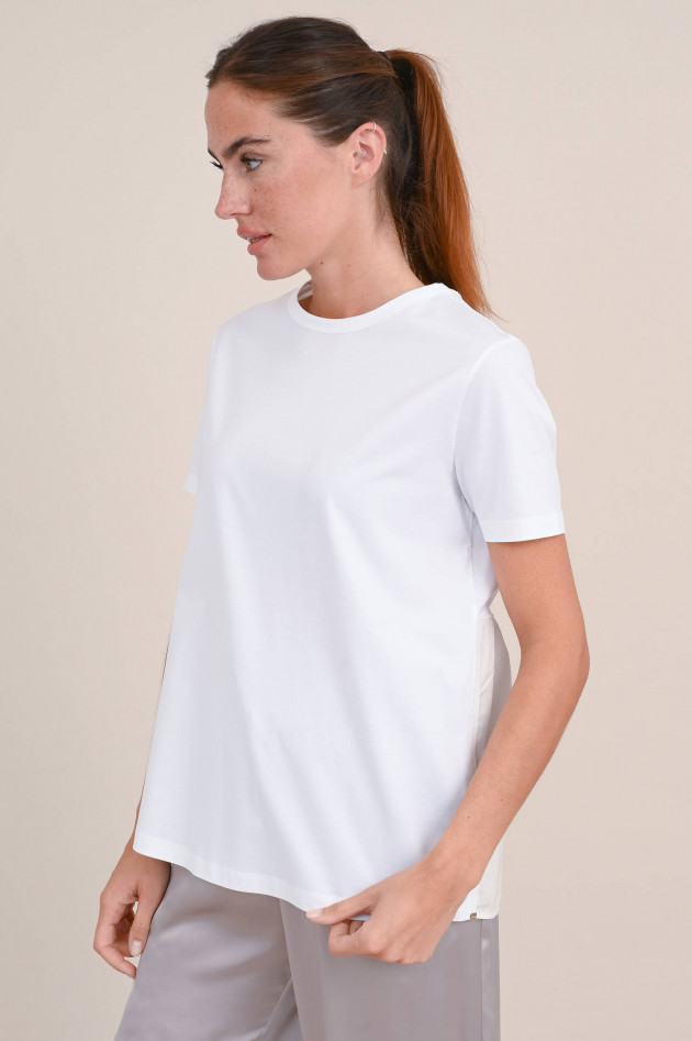 Herno Shirt mit Taft-Einsatz in Weiß