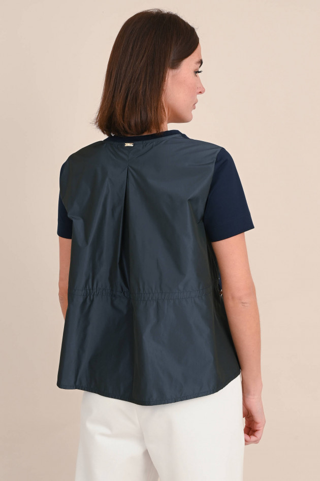 Herno Shirt mit Taft-Einsatz in Navy