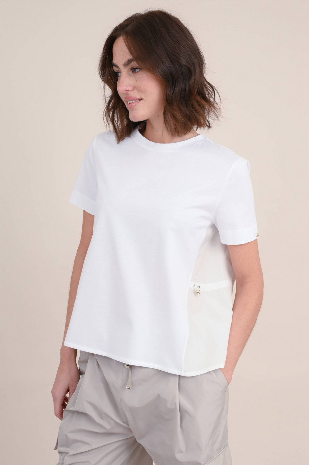 Herno Shirt mit Taft-Einsatz in Weiß