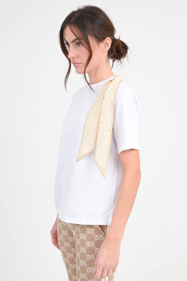 Herno Baumwollshirt mit Schleifen-Detail in Weiß