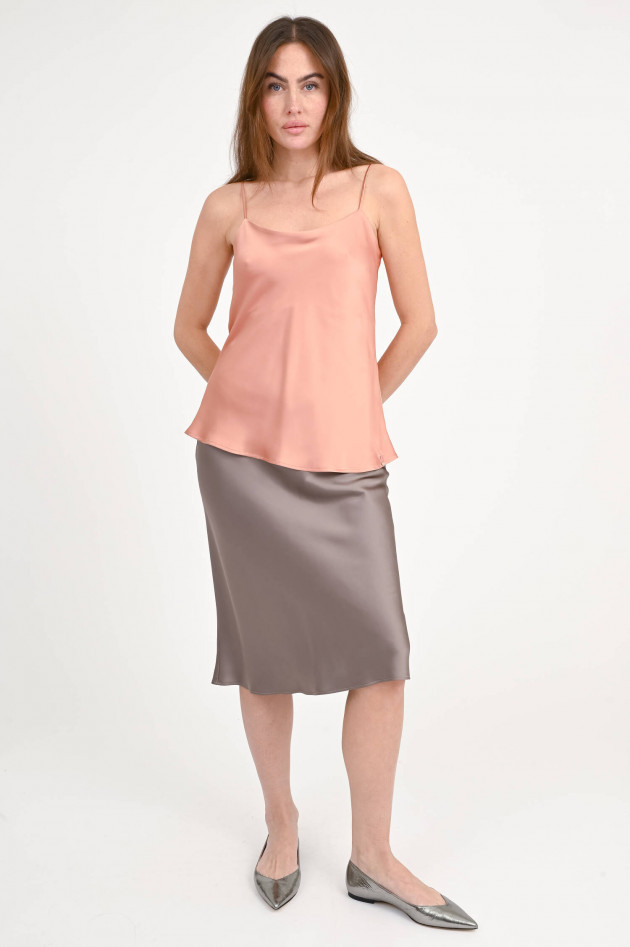 Herno Satin Top in Rosa Scuro