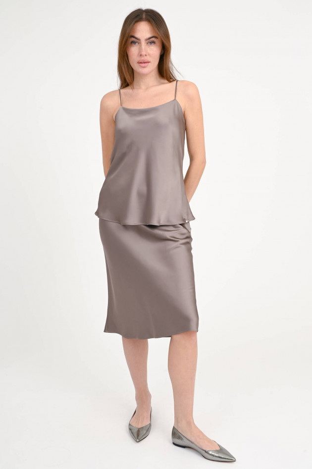 Herno Satin-Top in Tortora