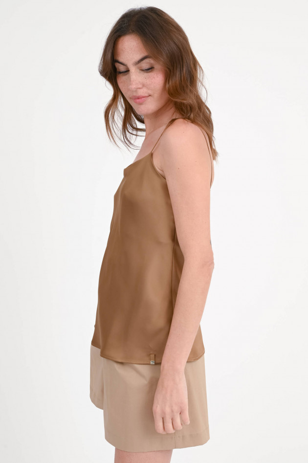 Herno  Satin-Top in Camel