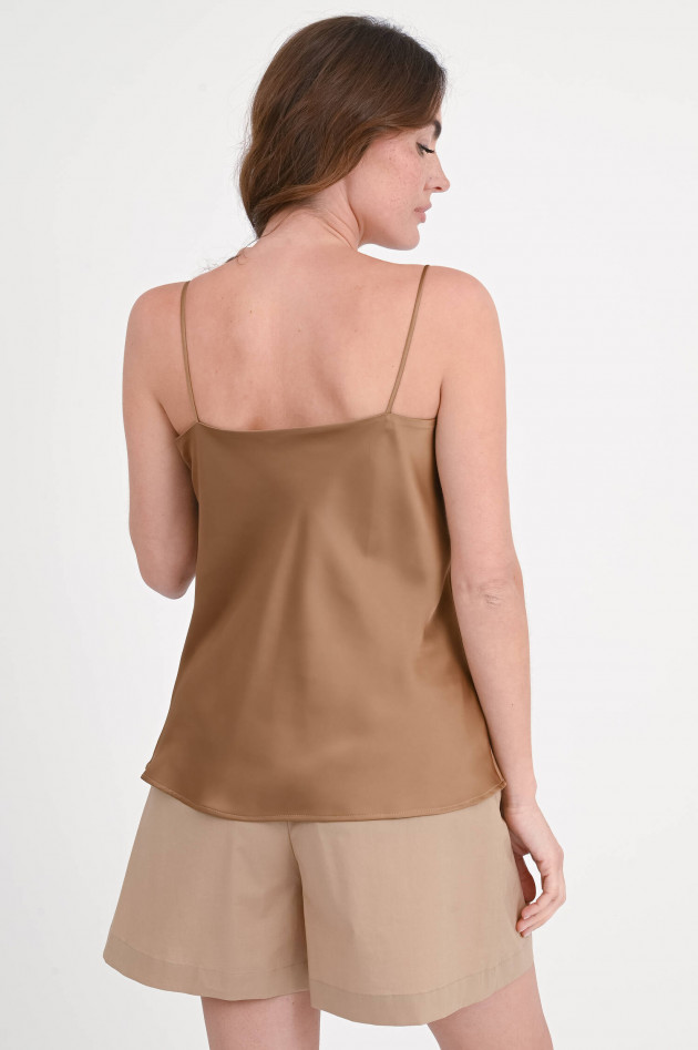 Herno  Satin-Top in Camel