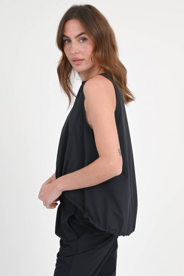 Herno Top mit Kordelzug in Schwarz