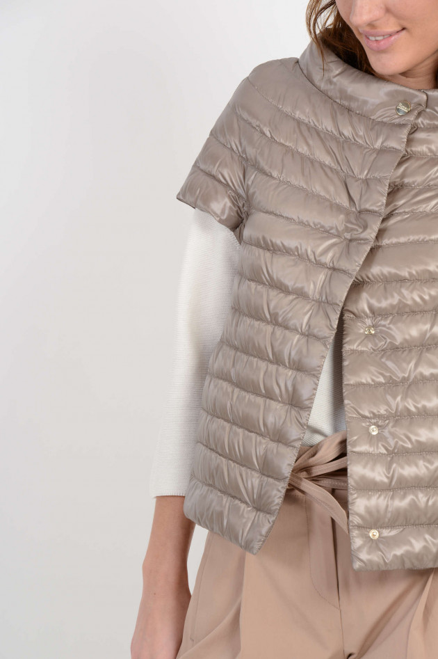 Herno Leichtdaunengilet in Taupe