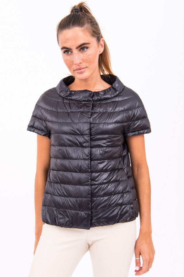 Herno Kurzarm-Gilet in Schwarz