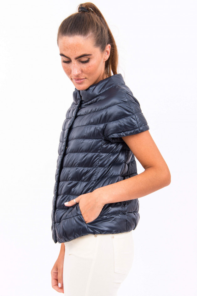 Herno Kurzarm-Gilet in Navy