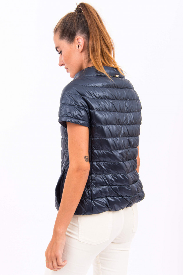 Herno Kurzarm-Gilet in Navy