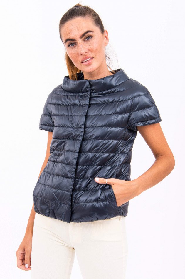 Herno Kurzarm-Gilet in Navy