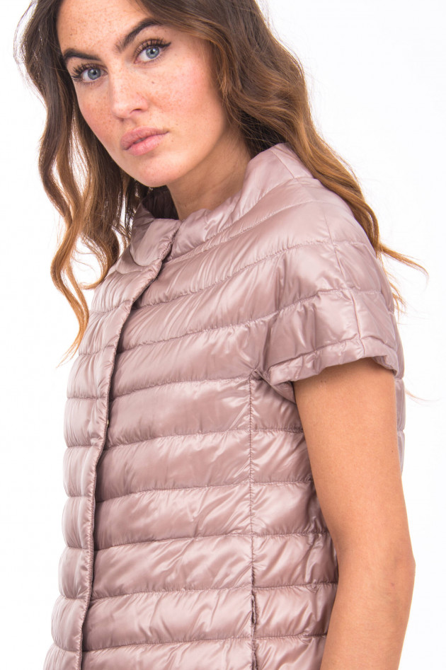 Herno Kurzarm-Gilet in Rosenholz