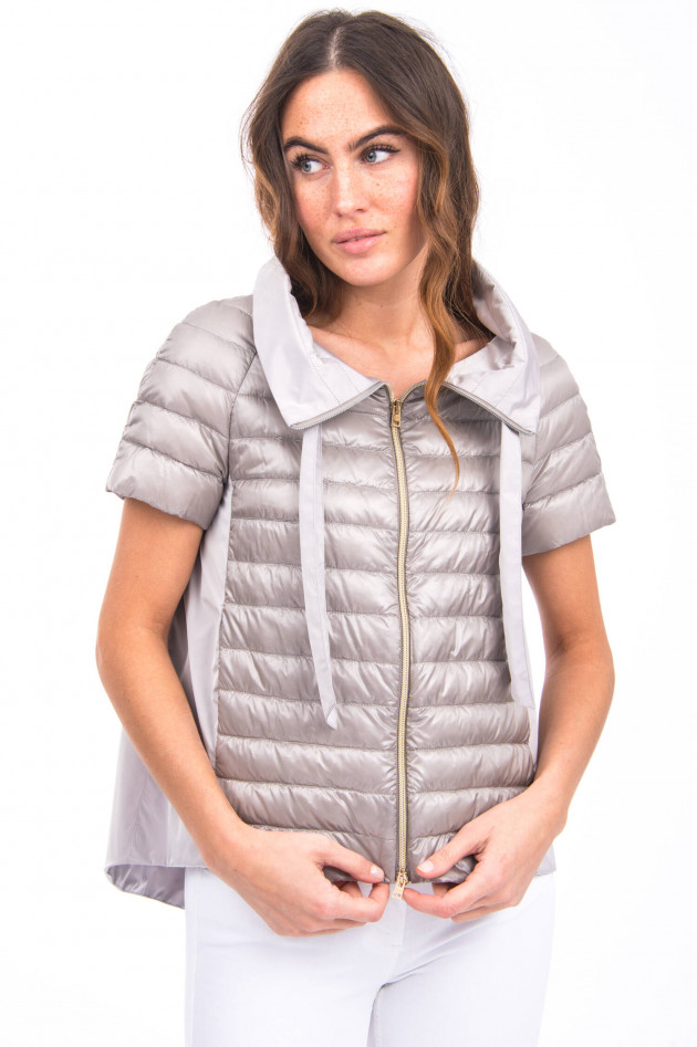 Herno Daunengilet mit Schluppe in Silber