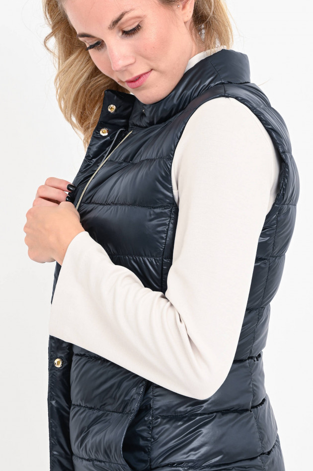 Herno Leichtes Daunenstepp-Gilet in Midnight