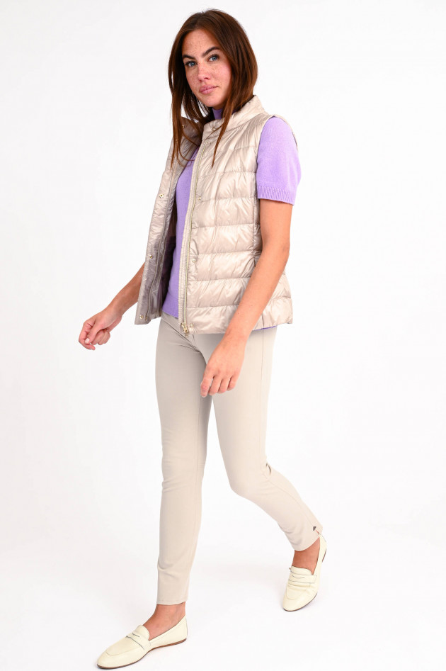 Herno Leichtes Daunenstepp-Gilet in Champagner