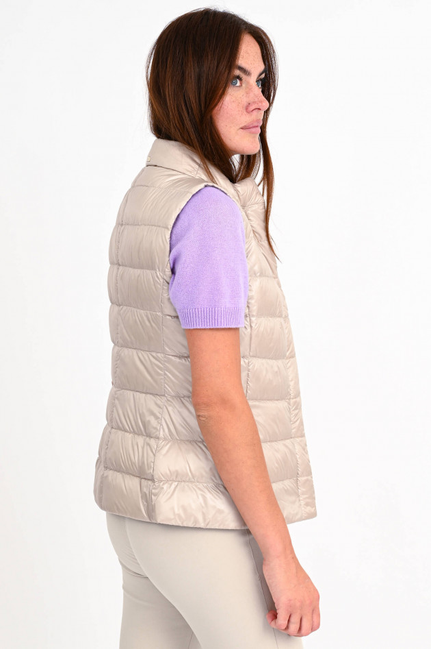 Herno Leichtes Daunenstepp-Gilet in Champagner