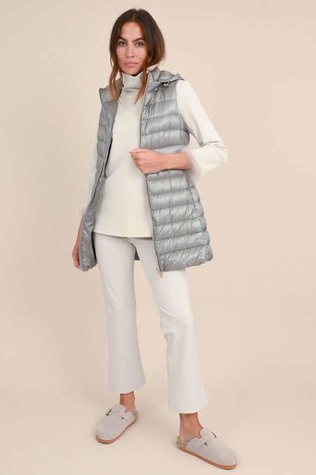 Herno Langes Daunengilet SERENA in Grau