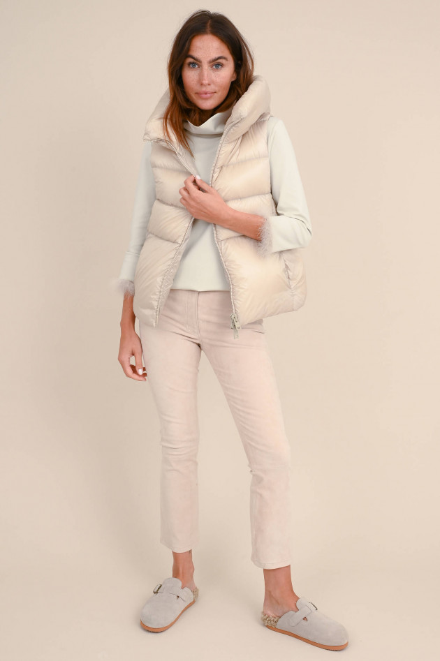 Herno ihtweight Daunengilet in Beige