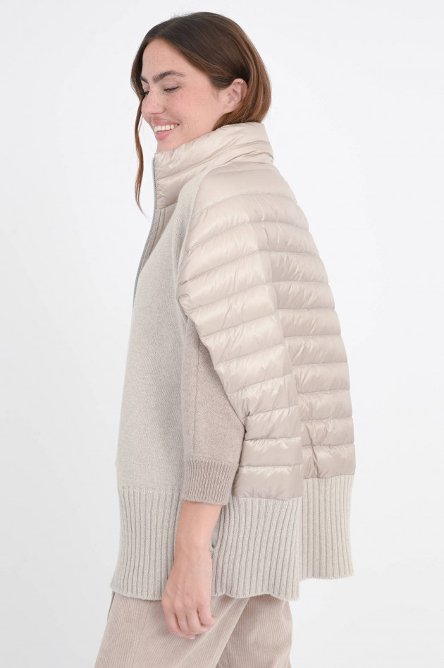 Herno Hybrid-Daunen-Gilet mit Woll-Einsatz
