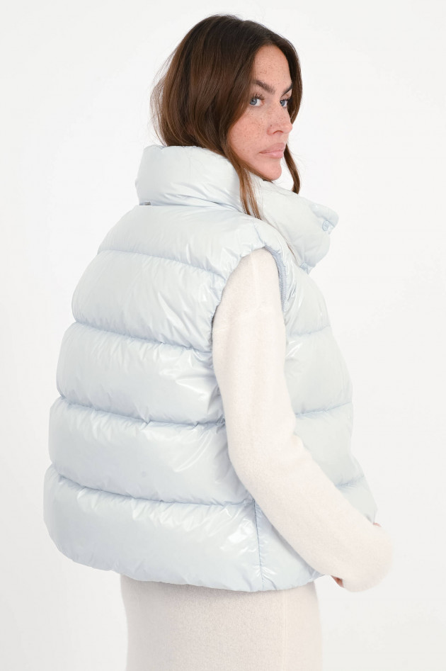 Herno Glänzendes-Gilet in hellem Grau