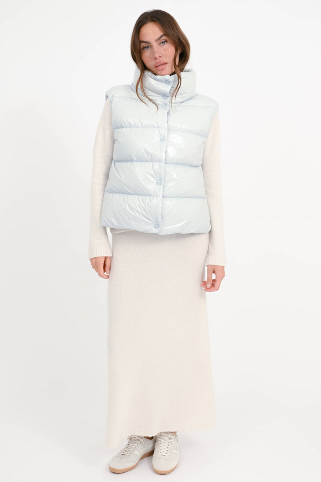 Herno Glänzendes-Gilet in hellem Grau