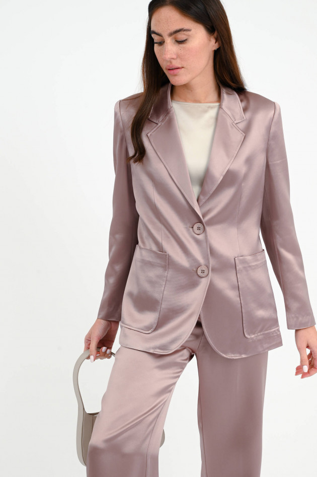 herzen´S angelegenheit Satin Blazer in Altrosa