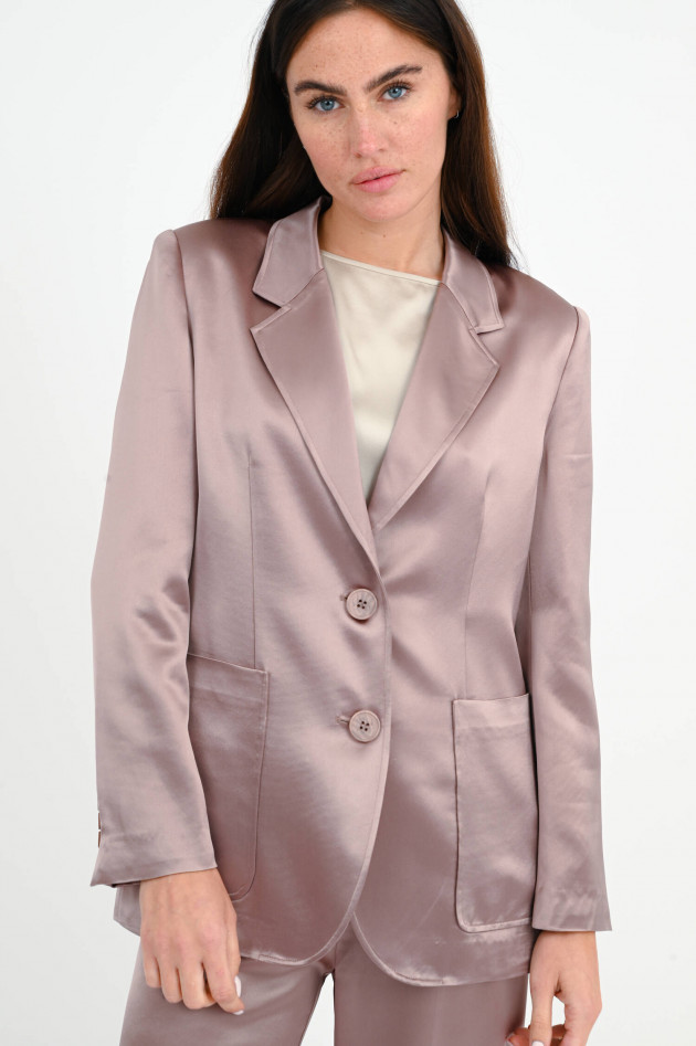 herzen´S angelegenheit Satin Blazer in Altrosa