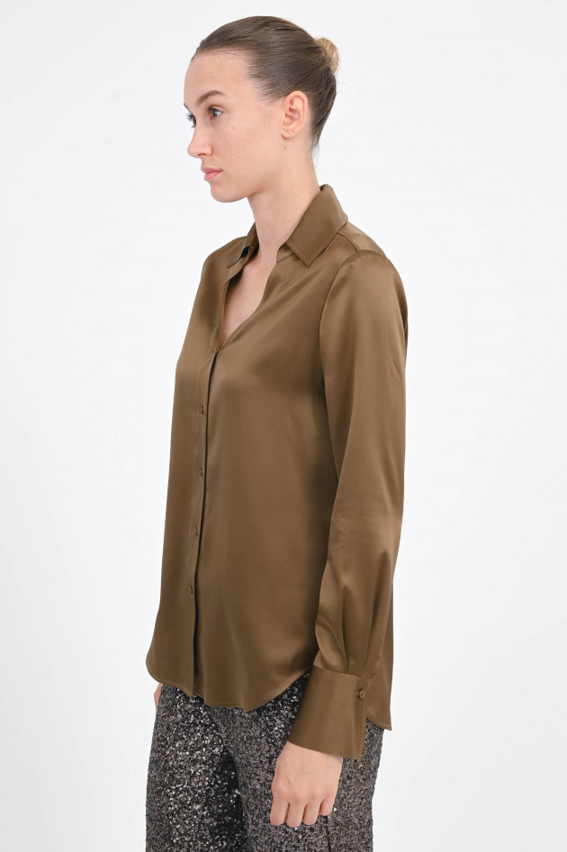 herzen´S angelegenheit Seiden-Bluse in Teak