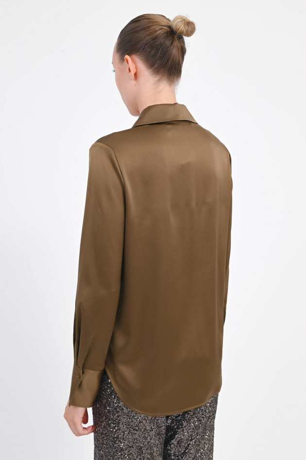 herzen´S angelegenheit Seiden-Bluse in Teak