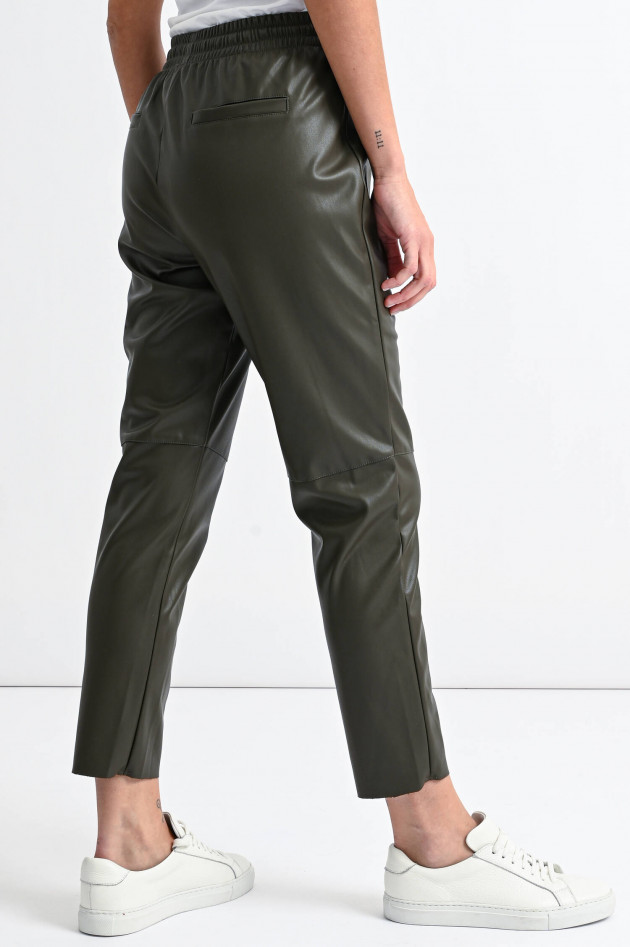 herzen´S angelegenheit Lockere Kunstlederhose in Khaki