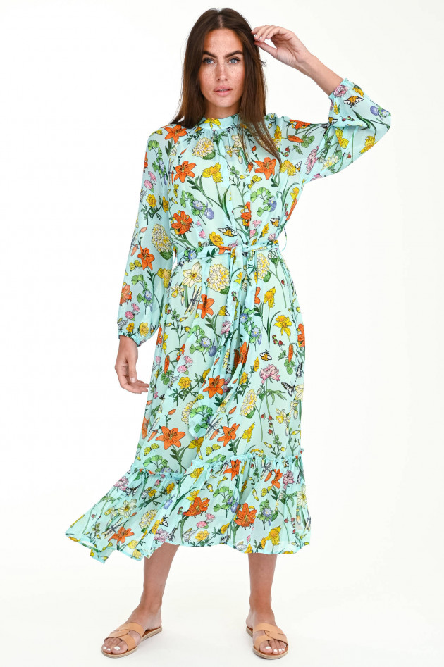 herzen´S angelegenheit Midi-Kleid mit Blumen-Print in Mint