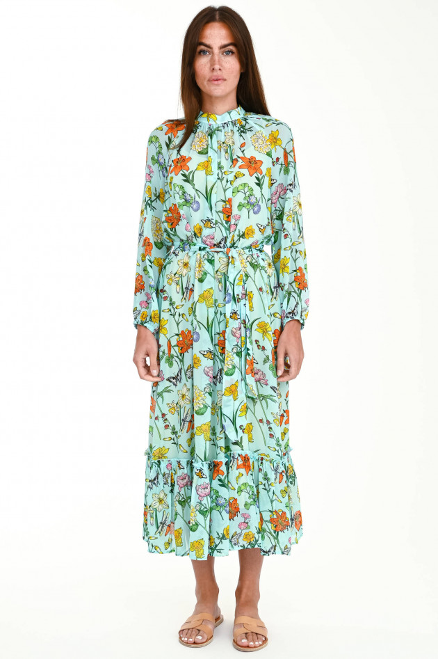 herzen´S angelegenheit Midi-Kleid mit Blumen-Print in Mint