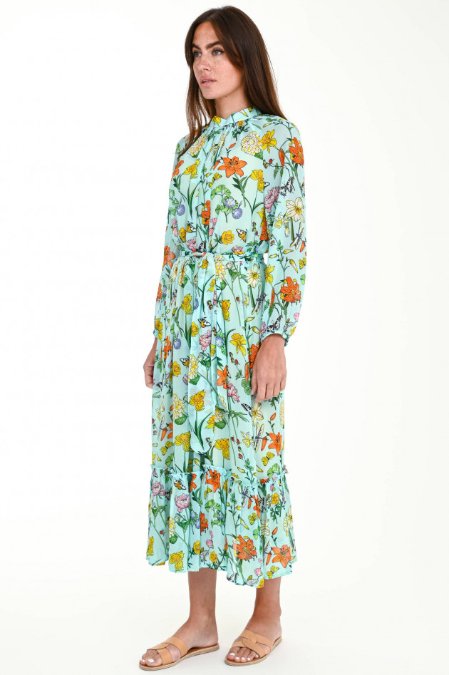 herzen´S angelegenheit Midi-Kleid mit Blumen-Print in Mint