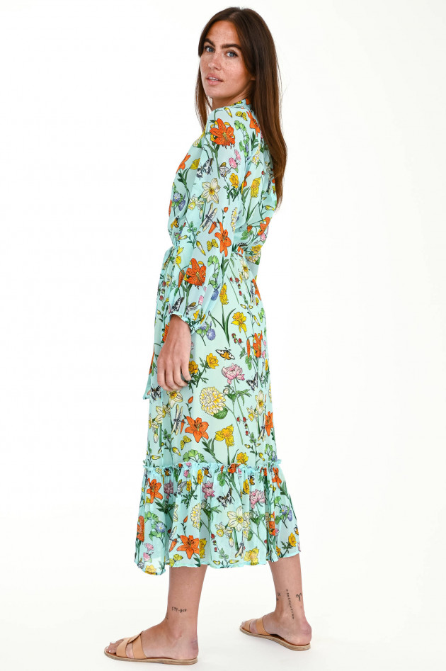 herzen´S angelegenheit Midi-Kleid mit Blumen-Print in Mint