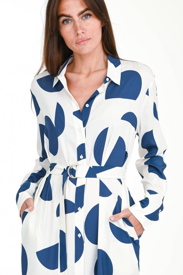 herzen´S angelegenheit Langes Blusenkleid in Weiß/Navy