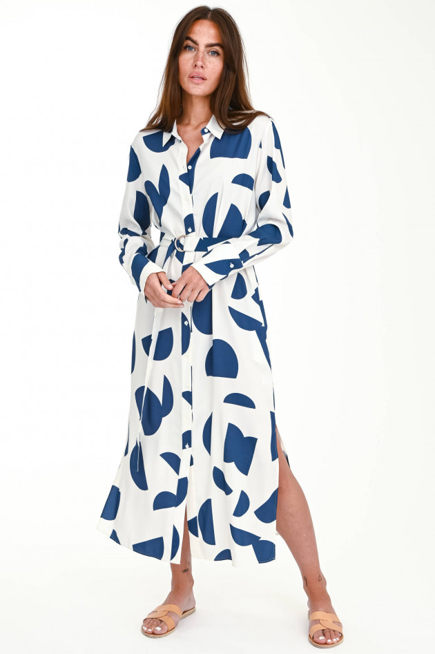 herzen´S angelegenheit Langes Blusenkleid in Weiß/Navy