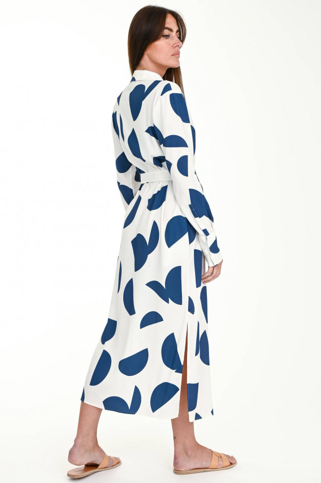 herzen´S angelegenheit Langes Blusenkleid in Weiß/Navy